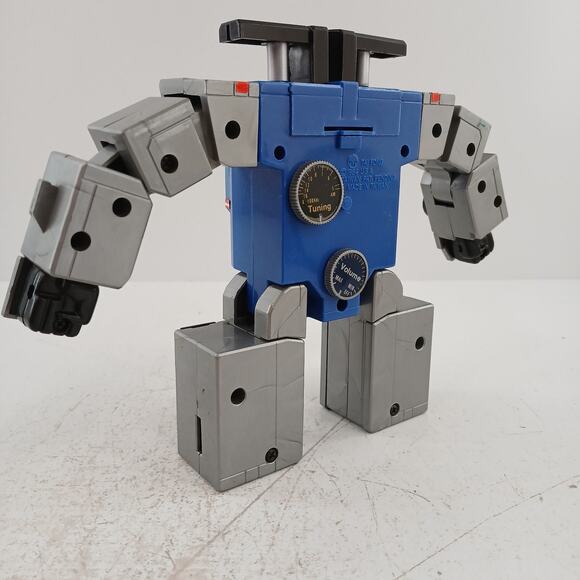 VTG Robotic Boombox AM Radio Toy 1984 Transformer Style Cassette Untested - Picture 7 of 9